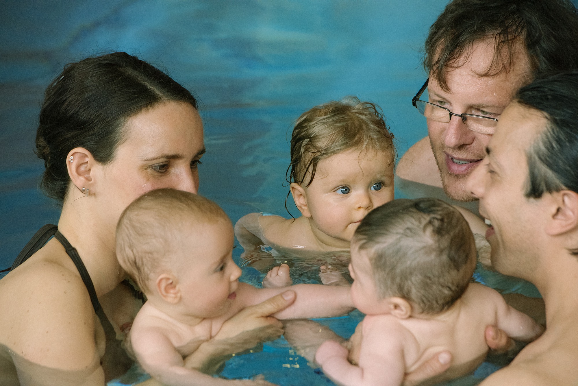Babyschwimmen in der Schwimmschule Wassermäuse in München
